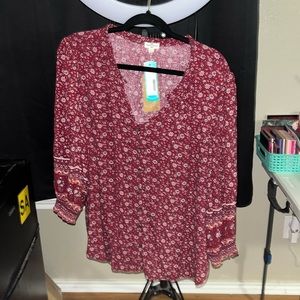 NWT - Mason & Belle floral blouse